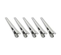 NUSITOU 5 Pezzi Clip in Acciaio Inossidabile a Forma di Coccodrillo, Mollette Chiudi Sacchetti per Alimenti e Documenti, Versatili e Facili da Usare in Cucina e Ufficio