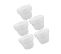 NUSITOU 5 Pezzi Inserto in Schiuma Bianco Solido per Composizioni Floreali, Riempitivo per Vaso di Fiori Fai da Te, Accessori per Artigianato e Forniture per Fioristi, Base Durevole