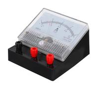 NUSITOU Amperometro Nero Analogico 0,6a e 3a Doppia Scala Strumento Pratico in Plastica per Esperimenti di Fisica per Educazione Domestica e Gioco Interattivo