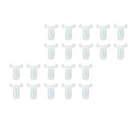 NUSITOU Anelli per Manicure Mini Lampada 100 Pezzi in Abs Bianco per Uso Personale e Scuola di Nail Art, Display Pratico per Colori Smalti Unghie