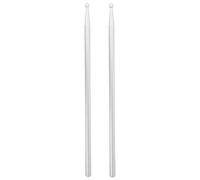 NUSITOU Bacchette per Batteria Accessorio Strumento Percussione 5a in Lega di Alluminio Argento, 1 Buon del per Pratica Quotidiana e Performance in Cafe