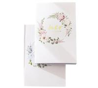 NUSITOU Biglietti di Giuramento per Matrimonio 2 Pezzi Libri di Voti Utili, per Centrotavola e Regali Sposi Durante la Festa di Nozze