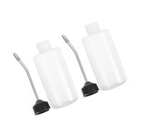 NUSITOU Bottiglia Dosatore Olio 2 Pezzi per Macchine da Cucire Beccuccio Lungo Metallo e Tappo Sigillante 120 Ml per Riparazioni e Manutenzione Macchina da Cucire