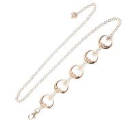 NUSITOU Catena Vita Regolabile in Lega Oro Design Sole e Stelle, Cintura Elegante e Chic per Donna per Feste di Compleanno e Serate Danzanti