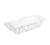 NUSITOU Cestello per Lavello Estendibile in Plastico Funzione di Scolatura e Supporto da Appendere per Cucina e Lavare Verdure Facilmente