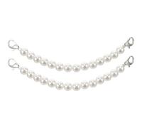 NUSITOU Cinturini per Scarpe Perle da Donna, Set da 2 Pezzi Fibbie Regolabili, Cinturini alla Caviglia per Sandali e Tacchi Alti, Comfort e Stabilità per Uso Quotidiano