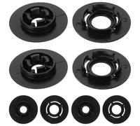 NUSITOU Clip di Fissaggio per Tappeti Macchina in Plastica Nera 4 Pezzi, Design Elegante, Facile da Installare per Mantenere Fermo Tappeto Auto