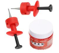 NUSITOU Clip per Esche Rosso in ABS Set 1 Pezzo per Pesca Lombrichi e Vermi, Strumento Sicuro per Tenere Esca e Proteggere Le Mani, per Pesca Outdoor