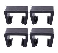 NUSITOU Clip per Mobili in Plastico Nero 4 Pezzi per Fissaggio Divano e Sedia, Facile da Usare Forma Semplice, per Soggiorno e Negozio
