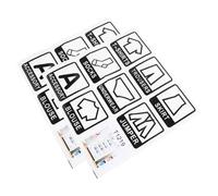 NUSITOU Etichette Adesive per Abbigliamento in Pvc 2 Pezzi, Facili da Usare, Resistenti per Vestiti e Mobili come Divani e Sedie, per Organizzazione in Casa