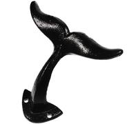 NUSITOU Gancio in Ferro Coda di Balena per Attrezzi da Parete Resistente e Decorativo, per Garage e Ripostigli, Organizer per Bici e Scope
