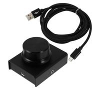 NUSITOU Manopola Controllo Volume USB per PC con Funzione Mute, Materiali Ferro e Gomma, Plug And Play, per Riprodurre Musica e Guardare Video