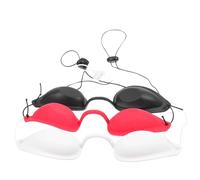 NUSITOU Maschera Occhi Oscurante Leggera e Portatile in Tpu, Set da 3 Pezzi per Protezione e Relax Durante Escursioni e Terapie