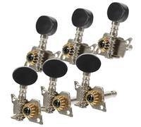 NUSITOU Meccaniche per Chitarra Acustica Accessori per 6 in ABS e Nero Facili da Usare per Fissare le Corde, per della Chitarra