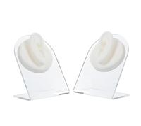 NUSITOU Modelli di Orecchio in Silicone per Esercitazione Piercing e Esposizione Orecchini, 2 Pezzi Buona Flessibilità e Resistenza All'usura, per Studenti e Appassionati di Medicina