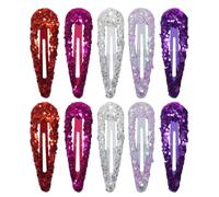 NUSITOU Mollette per Chioma Donna 50 Pezzi a Forma di Goccia in Lega Colore Assortito, Stile Semplice per Mantenere i Capelli Ordinati Durante Pranzi e Lavori Manuali Colore Casuale