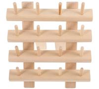 NUSITOU Porta Rocchetti Senza Bave in Legno Filo da Cucire Superficie Liscia Supporto Multifunzione Organizer Pratico per Quilting e Ricamo per Filo da Cucito