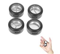 NUSITOU Scatola per Ombretti Vuota 3 Scomparti in Plastica Trasparente, Leggera e Portatile, Confezione da 4 Pezzi per Trucchi e Rossetti, per Make Up On-the-go