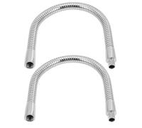 NUSITOU Set 2 Bracci Flessibili LED Collo di Cigno Morsetto 300mm, Supporto Palo Luce Regolabile per Illuminazione Industriale e Scientifica, Accessorio Riflettore Gooseneck Compatto