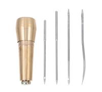 NUSITOU Set da 6 Piccoli Punteruoli in Rame per Cucito, Strumenti Portatili e Leggeri per Riparazioni Pelle, Uso Artigianale e Lavori Manuali su Scarpe e Accessori