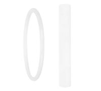 NUSITOU Set di 1 Bastone per Ciotola Musicale Tibetana in Gomma e Pelle di Pecora con Cuscino Bianco per Meditazione Suono Chiaro Piccolo e Leggero