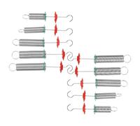 NUSITOU Set di 10 Pezzi di Molle a Spirale in Acciaio e Plastica per Esperimenti di Fisica, Strumenti Portatili per Lezioni Scientifiche in Aula e Attività All'aperto