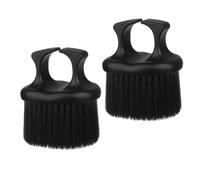 NUSITOU Spazzola per Barba Uomo 2 Pezzi Design ad Anello in Nylon e Abs Antiscivolo Resistente Deformazione per Cura Personale e Salone