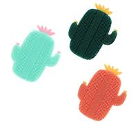 NUSITOU Spazzola Viso in Silicone 3 Pezzi Scrub Manuale Esfoliante per Trattamento Viso Donne Uso Domestico Pulizia Pori Cuticole Pelle Liscia Colore Casuale