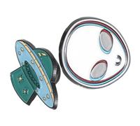 NUSITOU Spilla Cartone Animato Disco 2 Pezzi in Lega Resistente alla Scoloritura, Accessorio Versatile per Borse e Outfit Casual