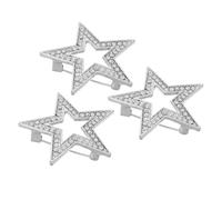 NUSITOU Spille Forma di Stella Strass 3 Pezzi per Donna, Accessori per Abbigliamento Femminile per Feste e Raduni, Leggere e Resistenti in Lega