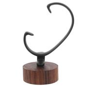 NUSITOU Supporto Espositore per Orologi da Polso Piccolo in Legno di Noce Nero Base Staccabile, Porta Orologi Uomo e Donna per Esposizione e Conservazione Elegante