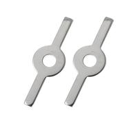 NUSITOU Supporto per Insaccatrice in Acciaio Inossidabile Argento, Set 2 Pezzi Compatto per Tritacarne da Cucina, Previene lo Scorrimento della Carne, per Uso Domestico