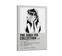 NUSLNG Junji Ito Collection, poster decorativo su tela, decorazione artistica da parete per soggiorno, camera da letto, moderno, poster decorativo, 30 x 45 cm, con cornice