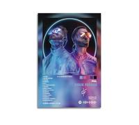 NUSLNG PNL - Poster su tela, motivo: Deux Frères, decorazione artistica per camera da letto, 40 x 60 cm, senza cornice