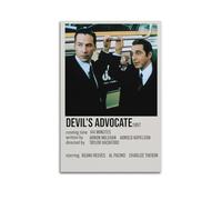 NUSLNG Poster su tela con immagine di The Devil's Advocate, decorazione artistica per camera da letto, 20 x 30 cm, senza cornice