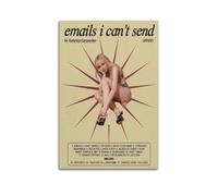 NUSLNG Sabrina Carpenter Album Emails I Can't Send Poster Vintage Art Cover Decorazione per Camera da Letto Decorazione Estetica Camera da Letto Poster per Camera da Letto 30 x 45 cm Senza Cornice