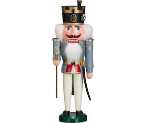 Nussknacker Bergmann Grigio 38x13x13cm Bergarbeiter Kumpel Bergknappe Steiger