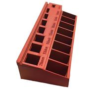 Nut and Bolt Organizer, Tool Compartment Organizer, Screw Sorter with Precise Portable Design, Sturdy Costrution, Ideal for Garage Workshop Toolbox Cabinet, 6,93 x 2,87 x 1,26 pollici