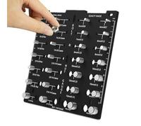 Nut And Bolt Thread Checker, Metric Thread Checker Board, Bolt Size Gauge, Dado and Bolt Thread Checker, Imperial and Metric Thread Checker Board for Industrial Maintenance Scenarios