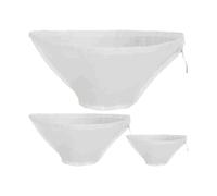 Nut Milk Bag - Straining Bag | Nut Milk Bags For Straining | 3x Fine Nylon Mesh Juice Strainer Bag | Cheese Strainer | Dumpling Filling Squeeze Bag | Soy Milk Filter Bag | Vegetable Press Ne