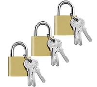 Nutabevr 3 pezzi 32 mm Lucchetto,Lucchetto con 9 chiave piccolo,lucchetto armadietto,Mini Lucchetti molto robusti valigie per zaino,borse da viaggio,valigia,magazzini,bagagli,cassette degli attrezzi