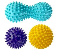 Nutabevr 3 Pezzi Set di Massage Balls, Palla massaggiante gli sport per alleviare lo stress, per Automassaggio, riflessologia, massaggi dei punti trigger, esercizi contro lo stress, Recupero Muscolare