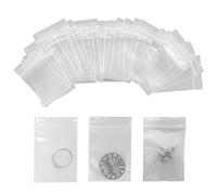 Nutabevrd Set da 400 Sacchetti in Plastica Trasparente Richiudibili, Borsa con Chiusura a Cerniera con Chiusura 40 x 60 mm, Applicano a Cucina, Ufficio, Semi di Gioielli e Piccoli Accessori