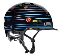 Nutcase Little Nutty-Defy Gravity (Reflective) Casco Ragazze, Unisex, Multicolore, XS