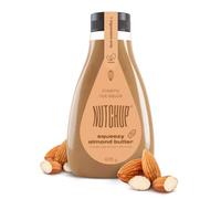 NUTCHUP Il primo burro di mandorle spremuto | Deliziosa guarnizione di noci | Pancake Liscio & Croccante, Waffle, Gelato, Salsa Pizza | Bottiglia da 435 g