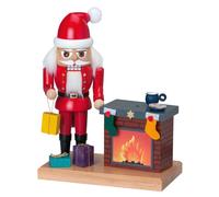 Nutcracker Babbo Natale Con Camino Fumante BxHxT 17x22x10cm NUOVO Nutcracker