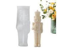 Nutcracker Candle Mold 3D Silicone Reusable Craft Casting Mold