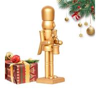 Nutcracker Christmas Decor - 14 Inch Nutcracker Table Decor | Nutcrâcker Soldier | Wooden Nutcrâcker Christmas Fireplace Decoration | Moveable Mouth Figurine Decoration for Indoor Outdoor Home Party