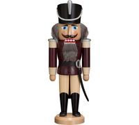 Nutcracker Husar Aubergine HxBxT = 37x13x10cm NUOVO Natale Seiffen Nutcracker