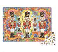 Nutcracker Puzzle for Adults 1000Pc Recyclable Tin Soldiers Senior Puzzles Impossibile Difficile Stimolante Allevia la Demenza Senile Activity 52x38cm/1000pcs